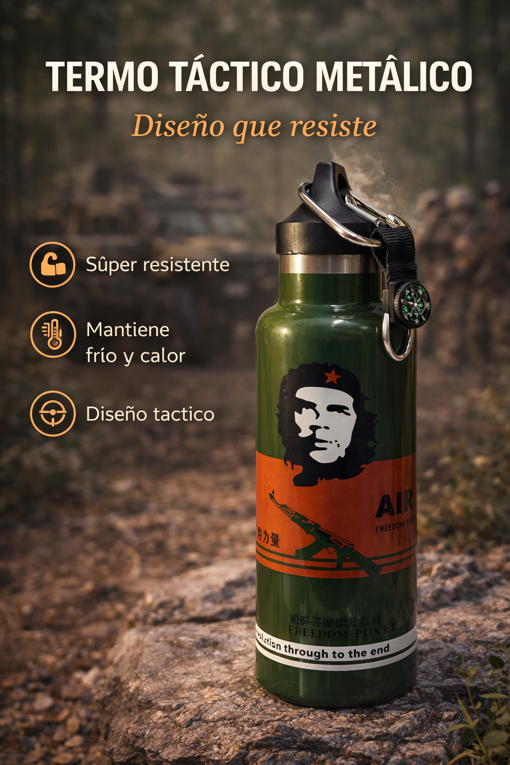 TERMO TÁCTICO METÁLICO